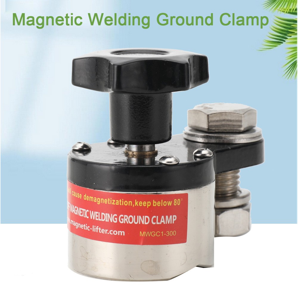 Magnetic Welding Ground Clamp 300A Grounding Magnet Connector Welding Machine