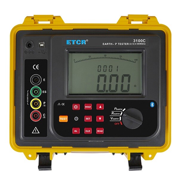 1PC ETCR3100C Earth Resistance Soil Resistivity Tester 0.00Ω~30.00kΩ ✦KD