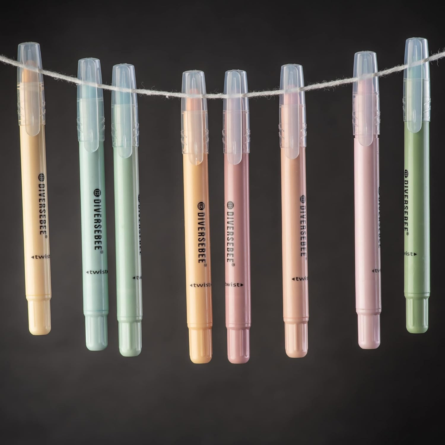 Bible Highlighters and Pens No Bleed, 8 Pack Assorted Colors Gel Highlighters Se