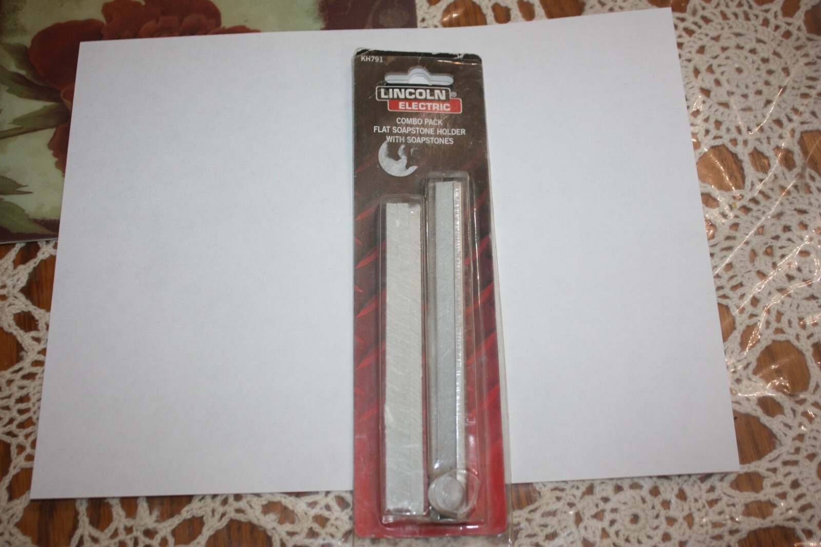 Lincoln Electric Flat Soapstone Holder With Soapstone