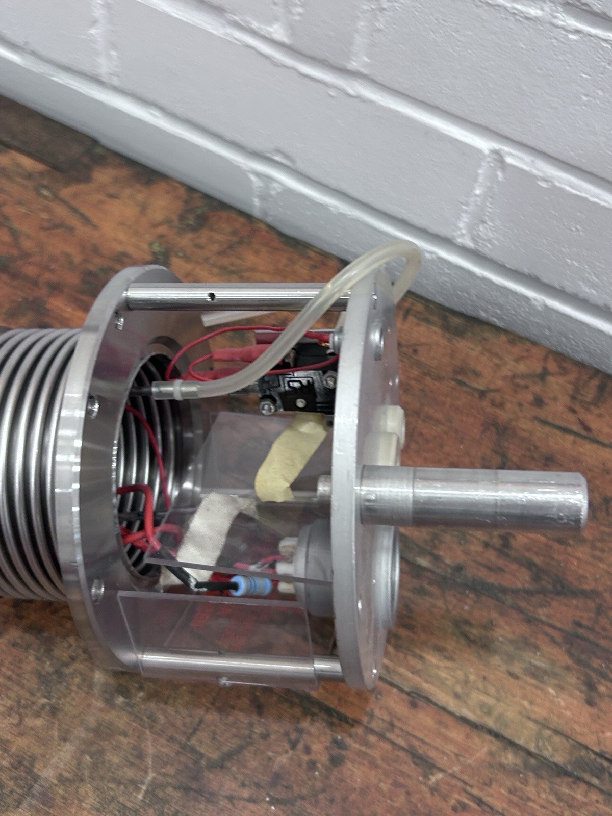 Research UHV Vacuum Bellows Linear Motion Feedthrough Actuator CF Flange 5kV