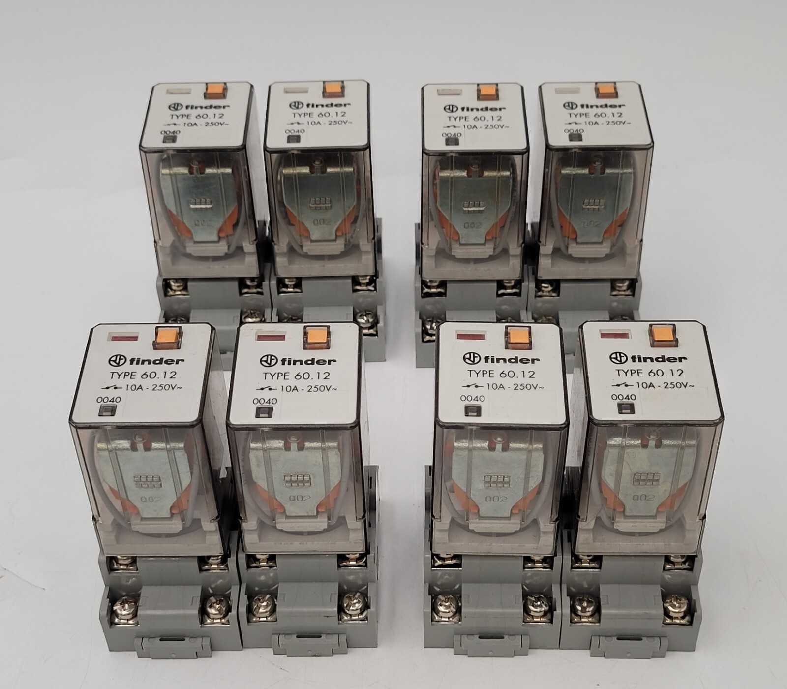2PC Finder 60.12 General Purpose Relay 10A 250VAC Coil 120V with SR2P-05 Socket