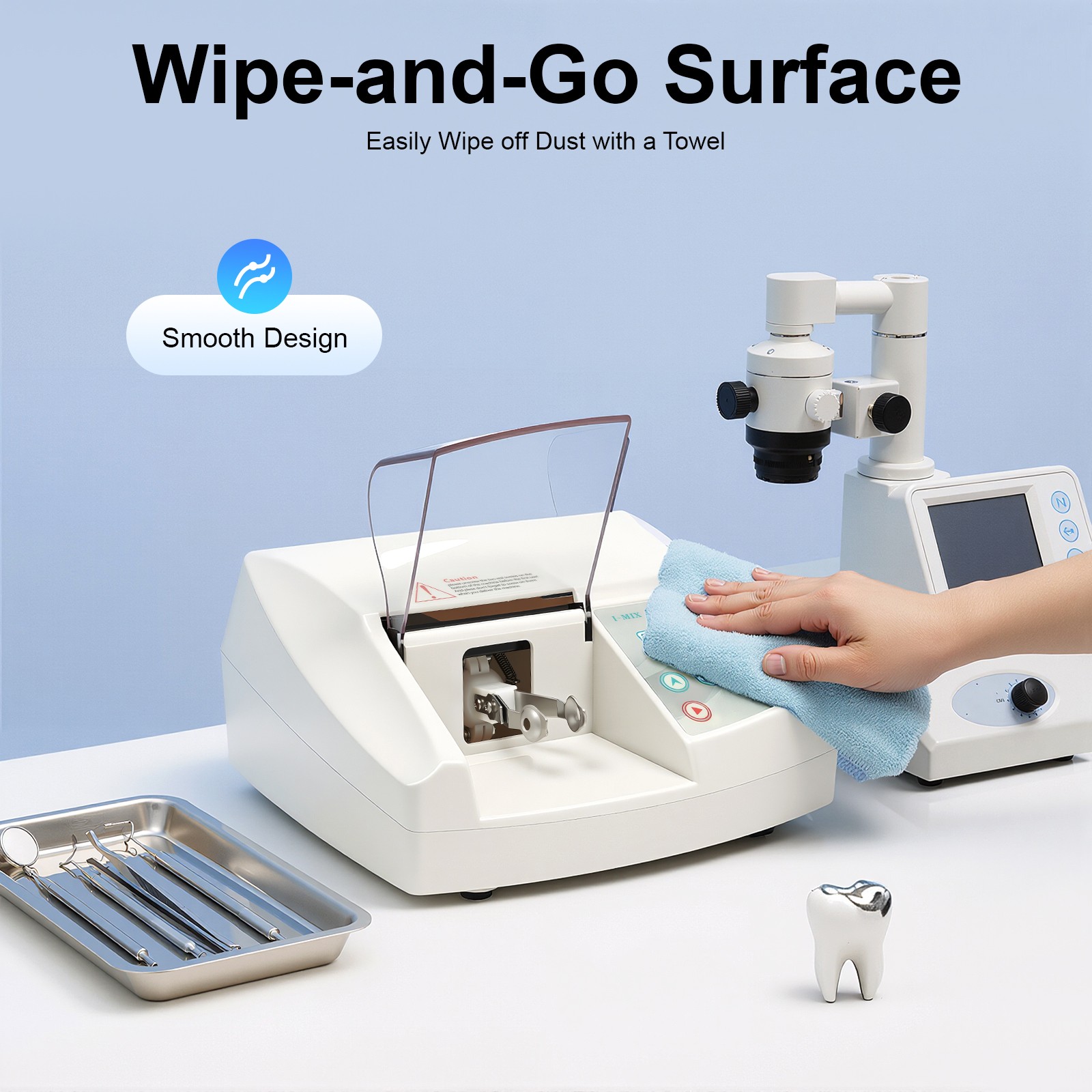 Low Noise 65db Intelligent Adjustable Speed Mode Dental Amalgamator Machine
