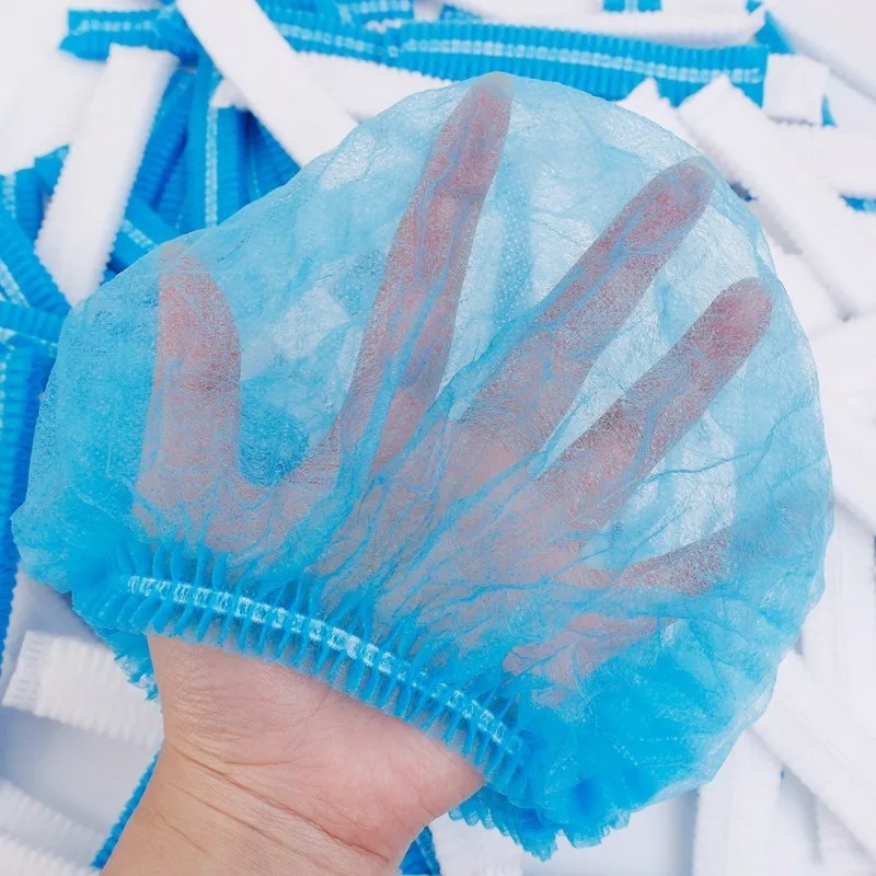 Disposable Non-Woven Bouffant Caps by JEVOLVE | 100% Latex Free Hair Net