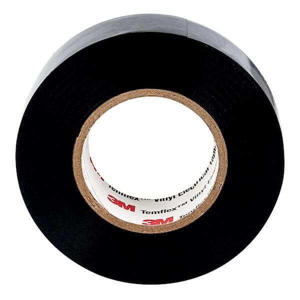 Temflex 3/4 In. X 60 Ft. 1700 Electrical Tape Black (5-Pack)