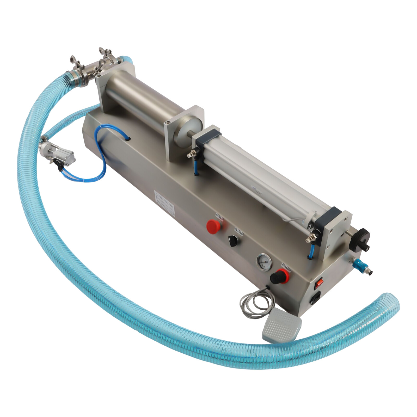 Pneumatic Horizontal Liquid Filling Machine Piston Pneumatic Filler 300ml-2500ml