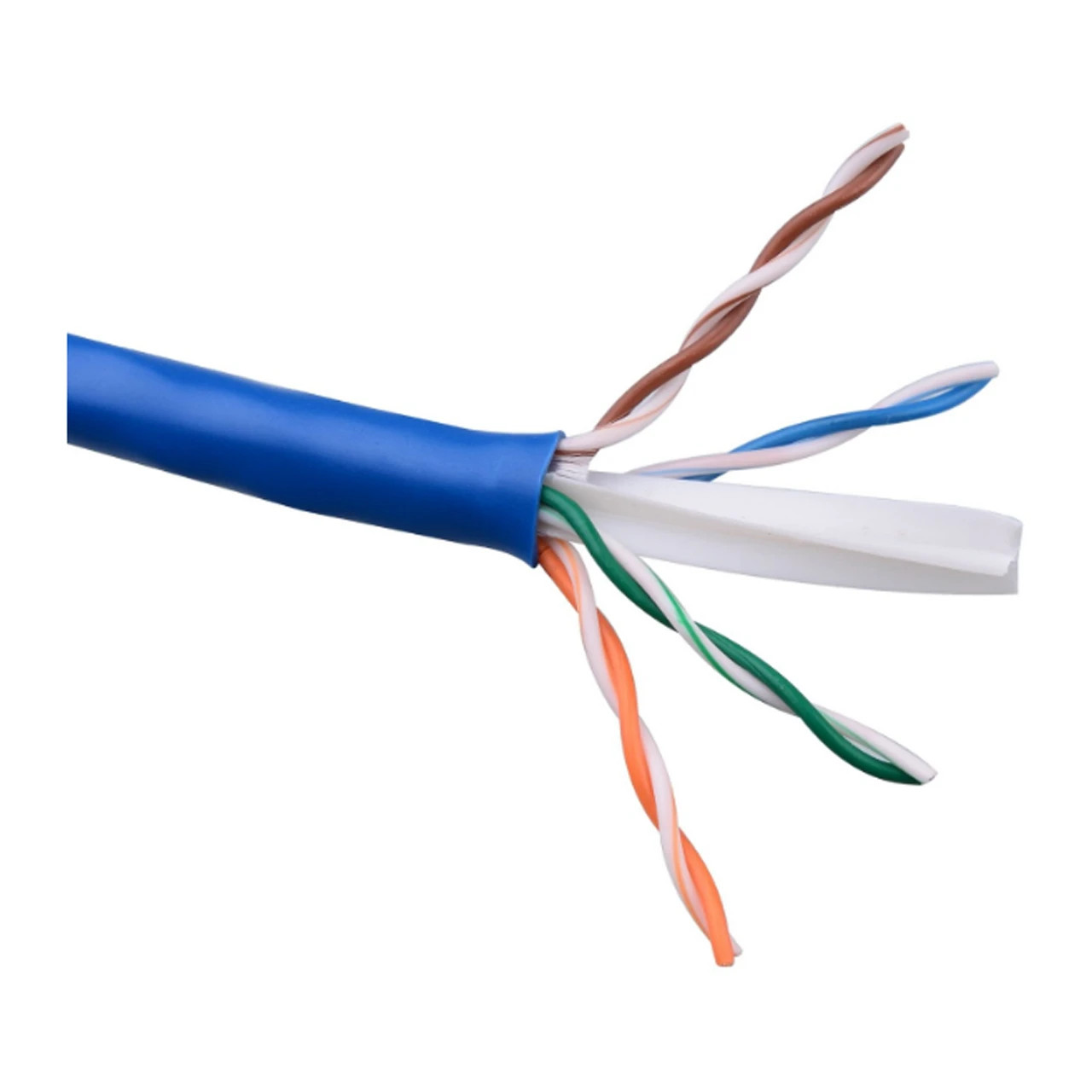 Belden 2412 006U1000 CAT6+ Network Cable 4-Pair U/UTP CMR, 23AWG, 1000 ft, Blue