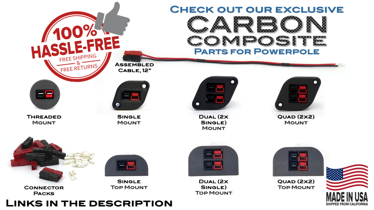 Authentic Anderson Powerpole Connector – 10 Sets – PP45 (45A)