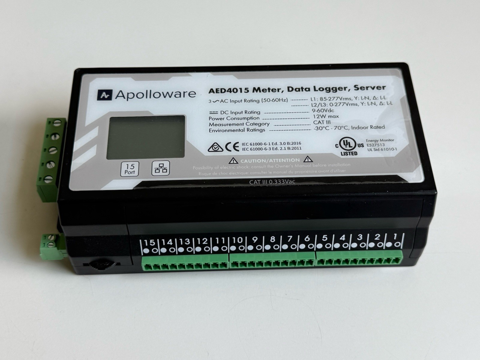 eGuage EG4015 Apolloware Meter Data Logger Server