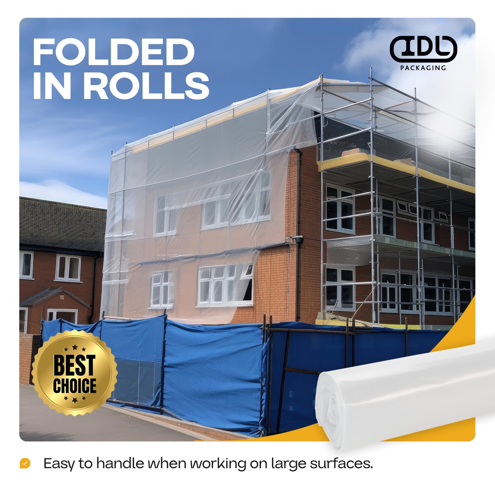 Sheeting 4 Mil 12 X 50 600 Sq. Ft. – – For Furniture And