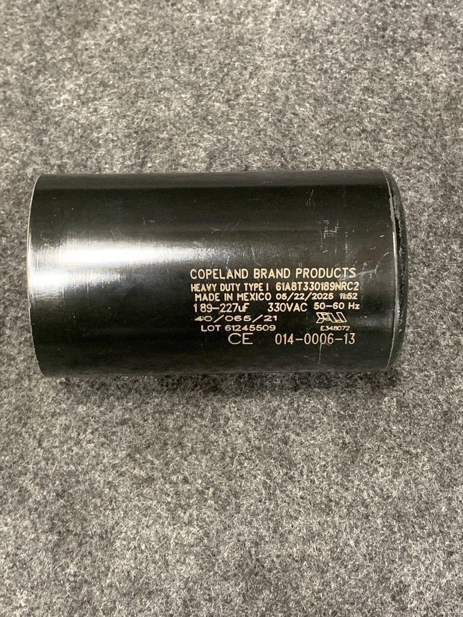 COPELAND 914-0006-03 Start Capacitor 189-227 MFD 330 Volts