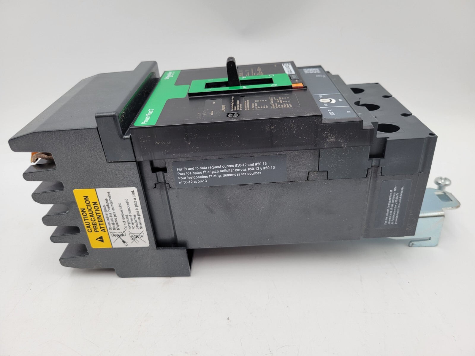 Square D JJA36200 PowerPact I-Line Circuit Breaker 200A 600VAC 3P 3PH Type JJA