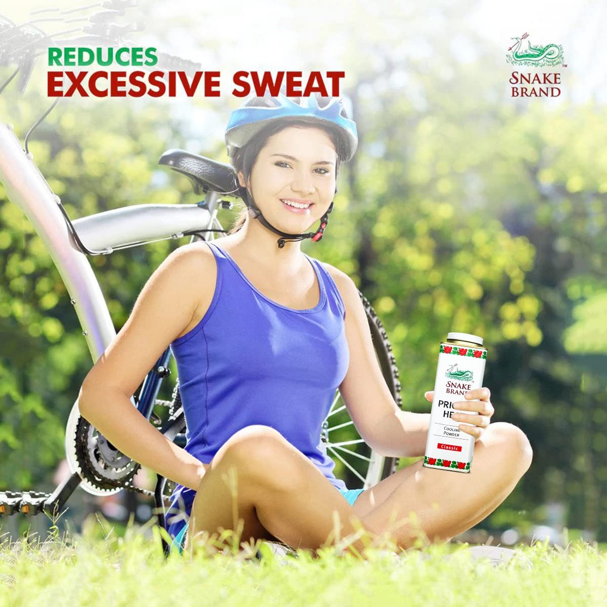 Snake Brand Prickly Heat Cooling Powder For Everyday Use – Anti-Chafing Heat