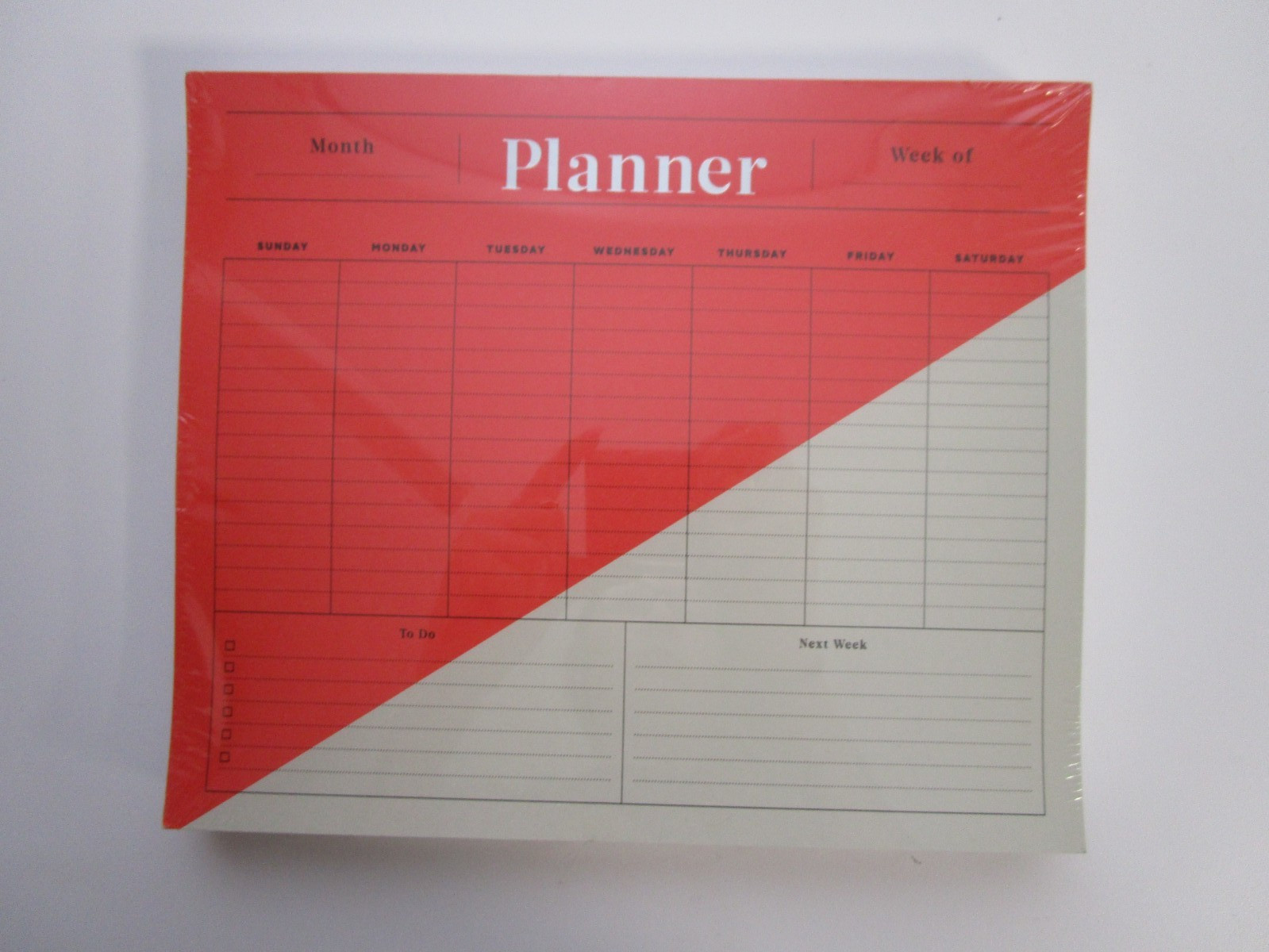 New Sealed Martha Stewart Tear-Off Undated Weekly Planner 9.25×7.75in
