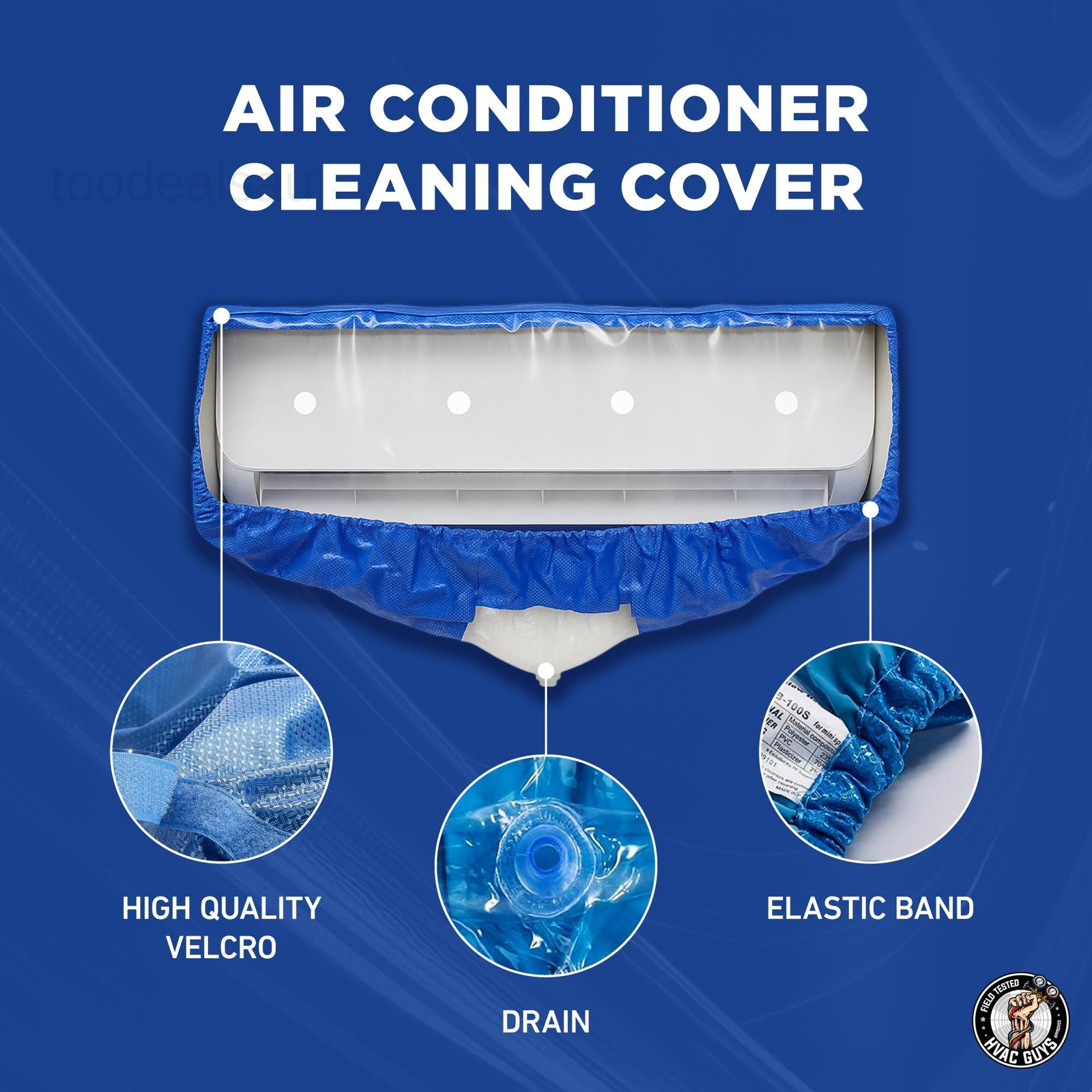Mini Split Cleaning Bag | 360 Small (For Systems 27in – 35in), Light Blue