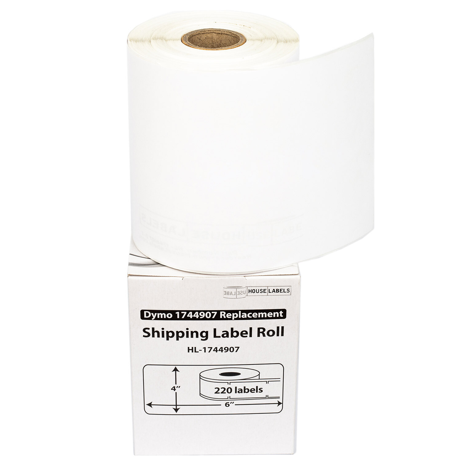 DYMO LW 1744907 4XL 4×6 (4″x6″) Direct Thermal Labels – (10) Rolls of 220