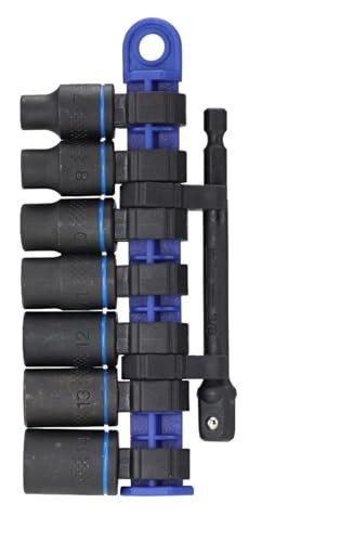 Wiha 72094 8-Piece 3/8″ Drive Metric Impact Socket Set