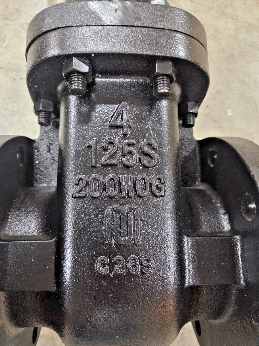 Milwaukee Valve 2885-M-4, 4″ Cast Iron Flanged Gate Valve, 125S, 200WOG, B0029
