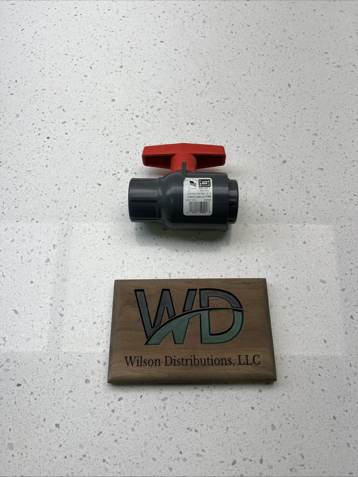 Spears 1″ PVC Threaded Ball Valve 235 PSI, 2121-010 Gray