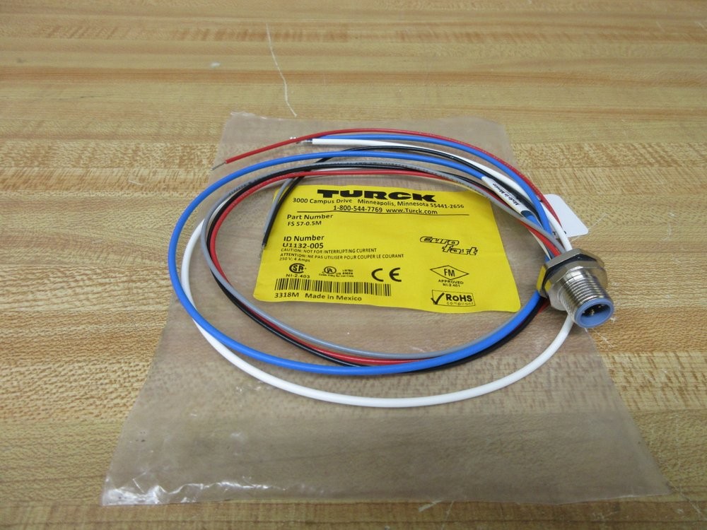 Turck FS 57-0.5M Receptacle U1132-005