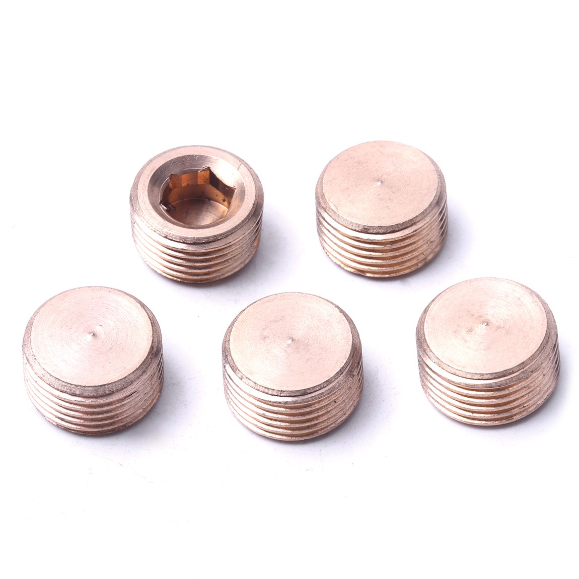 20PCS Pipe Plug 1/8″ 1/4″ 3/8″ 1/2″ Male Thread Hex Internal Head Socket Fitting