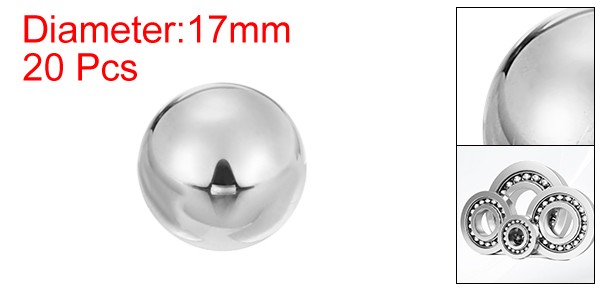 20pcs Precision Balls 17mm Diameter G16 Solid Chrome Steel Bearing Balls