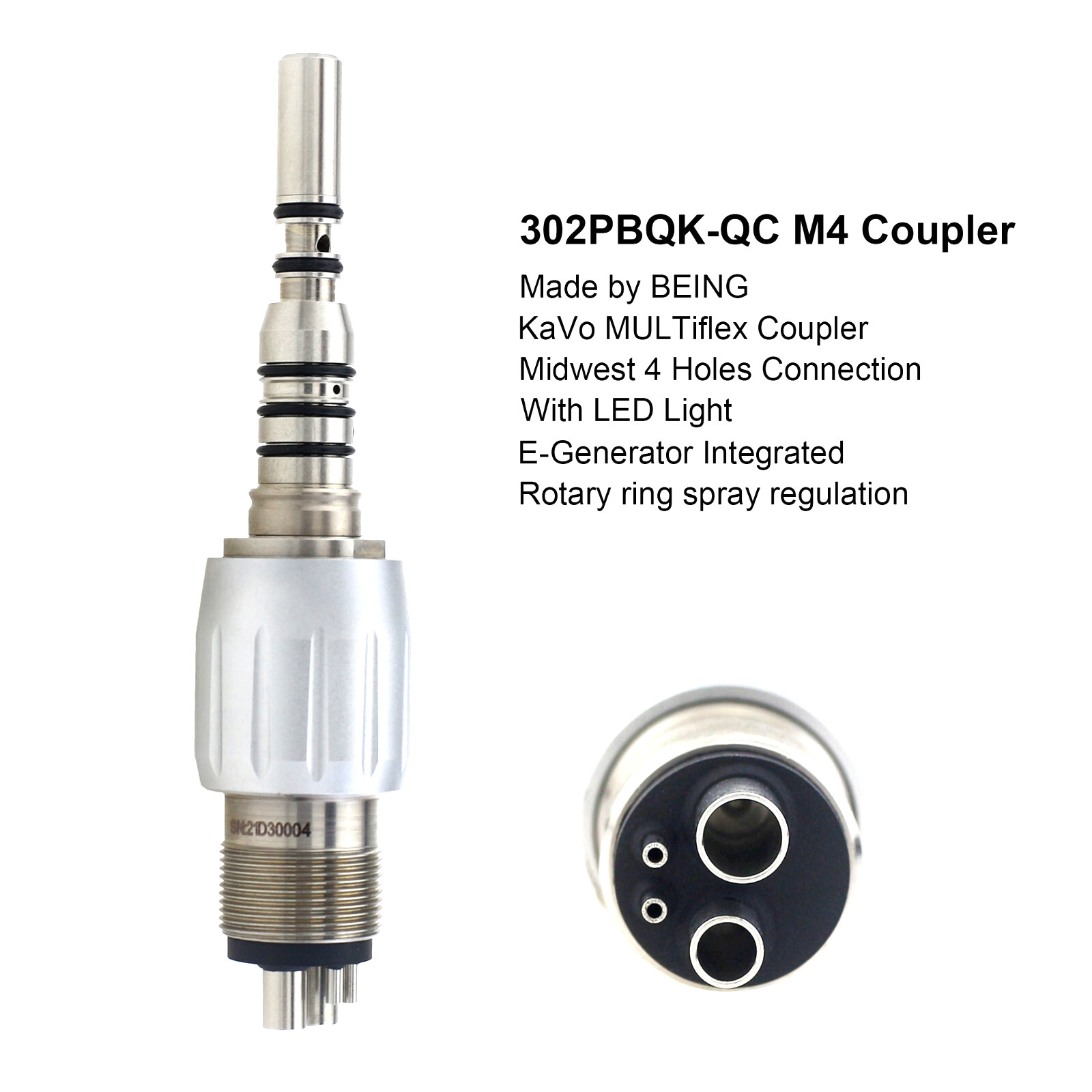 COXO Dental Surgical Handpiece 45° Angle KaVo MULTIflex Fiber Optic 4 Hole 6 Pin
