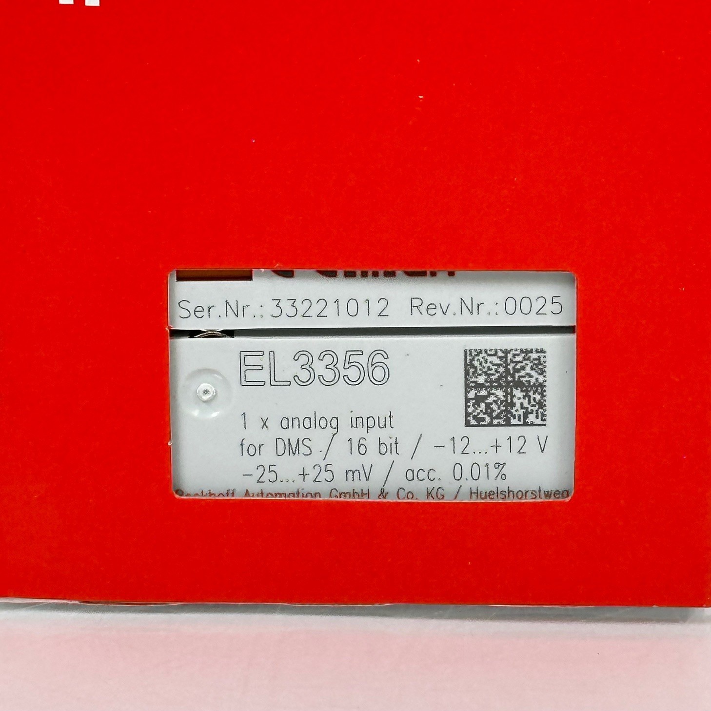 (NEW) Beckhoff EL3356 PLC Input Module EtherCAT – USA Seller (Same Day Shipping)