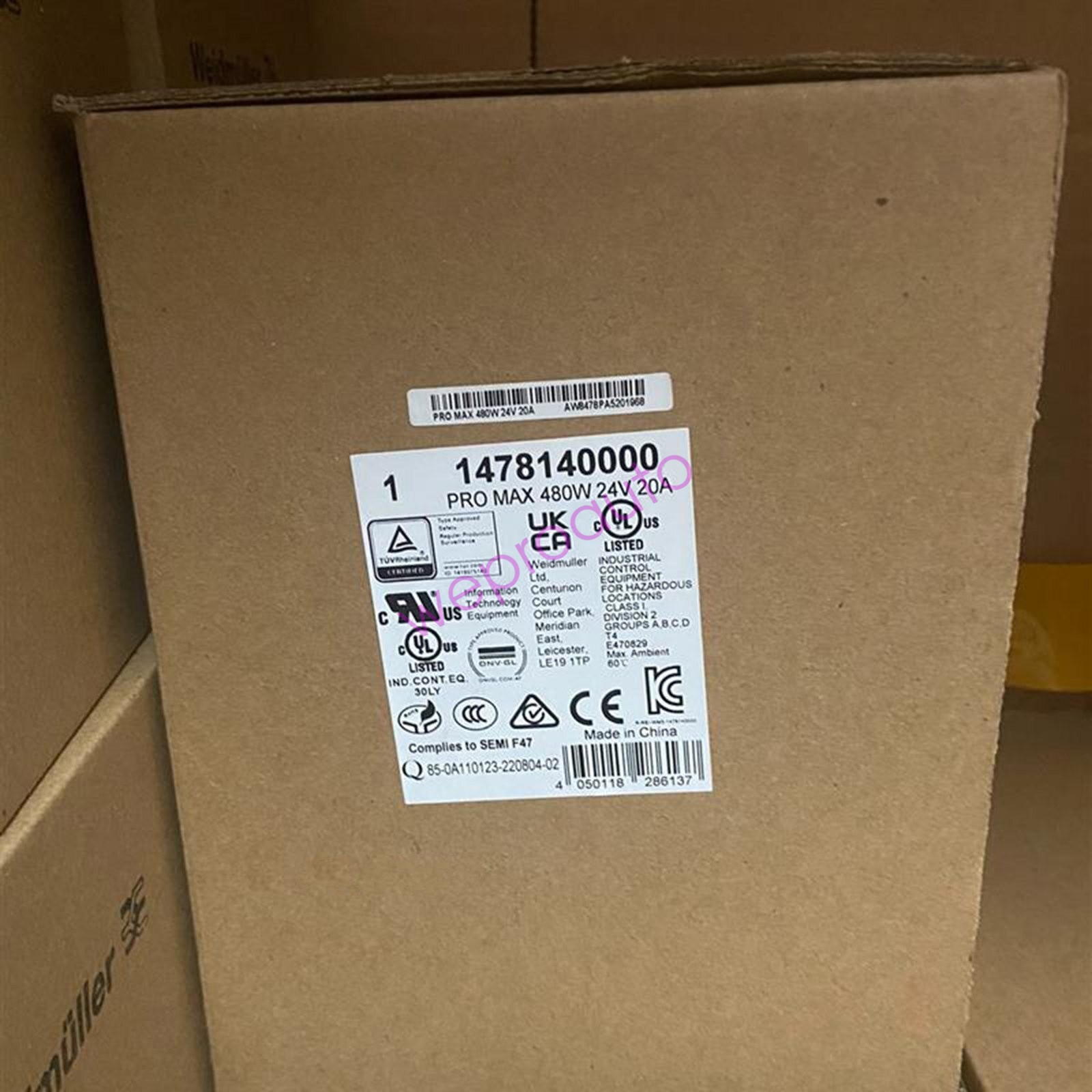 1PC New Weidmuller 1478140000 PRO MAX 480W 24V 20A Power Supply Fast Ship#QW