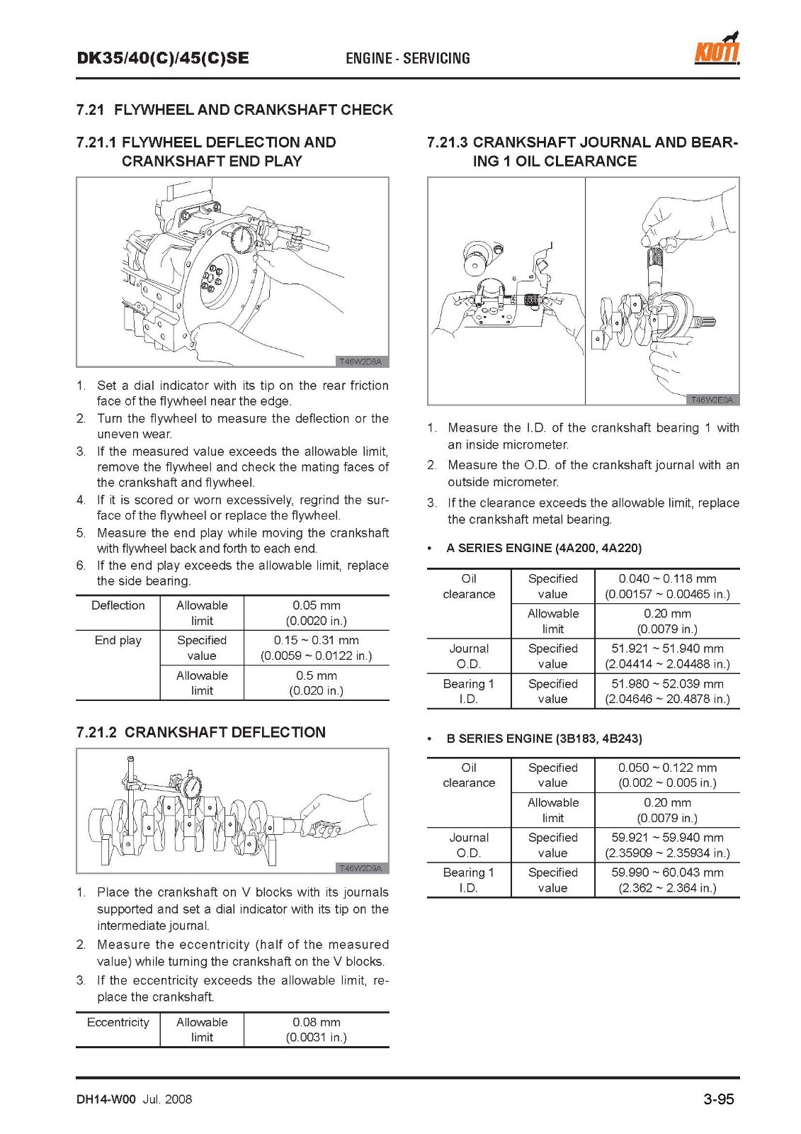 3C 3A 4A 3B 4B Series Industrial Diesel Engines Workshop Manual Fits Daedong 261