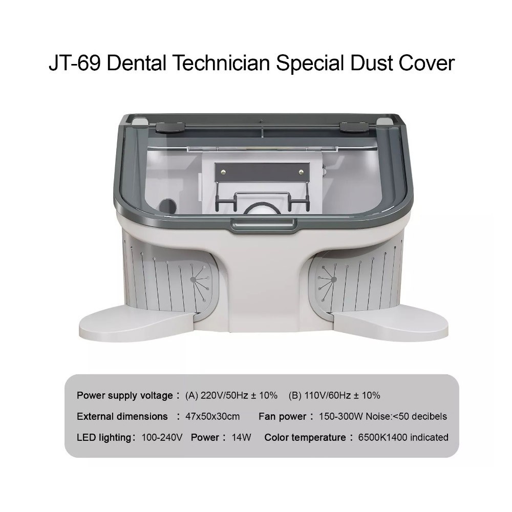 Dental Polishing Grinding Box Built-in Dental Dust Vacuum Collector