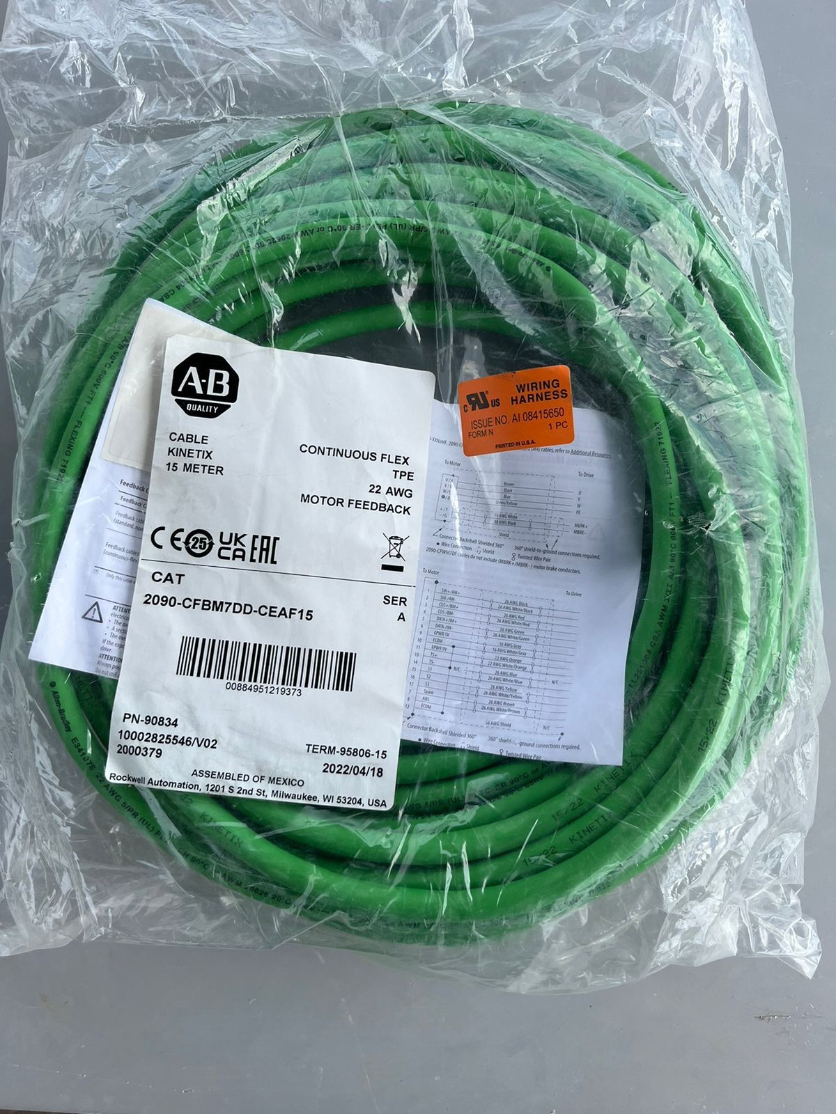 1PCS New 2090-CFBM7DD-CEAF15 Signal Feedback Cable