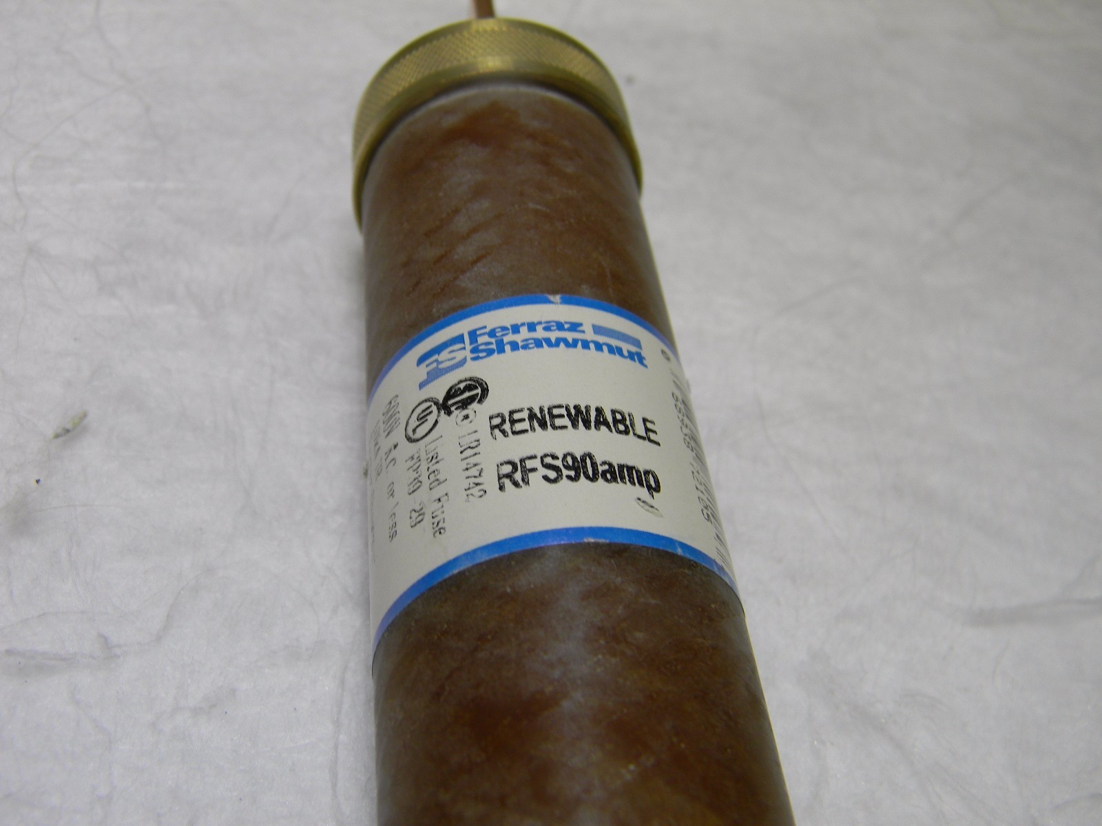 Ferraz Shawmut Renewable Fast Acting Fuse UL Class H 600V 90A 7.88"x1.31&qu