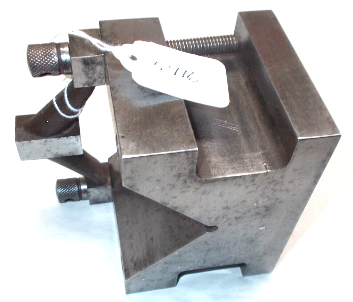 Taft Peirce 9130 Machinist’s V Block & Clamp, 5″ x 2-7/8″ x 2-7/8″, 6 lbs 14 oz.
