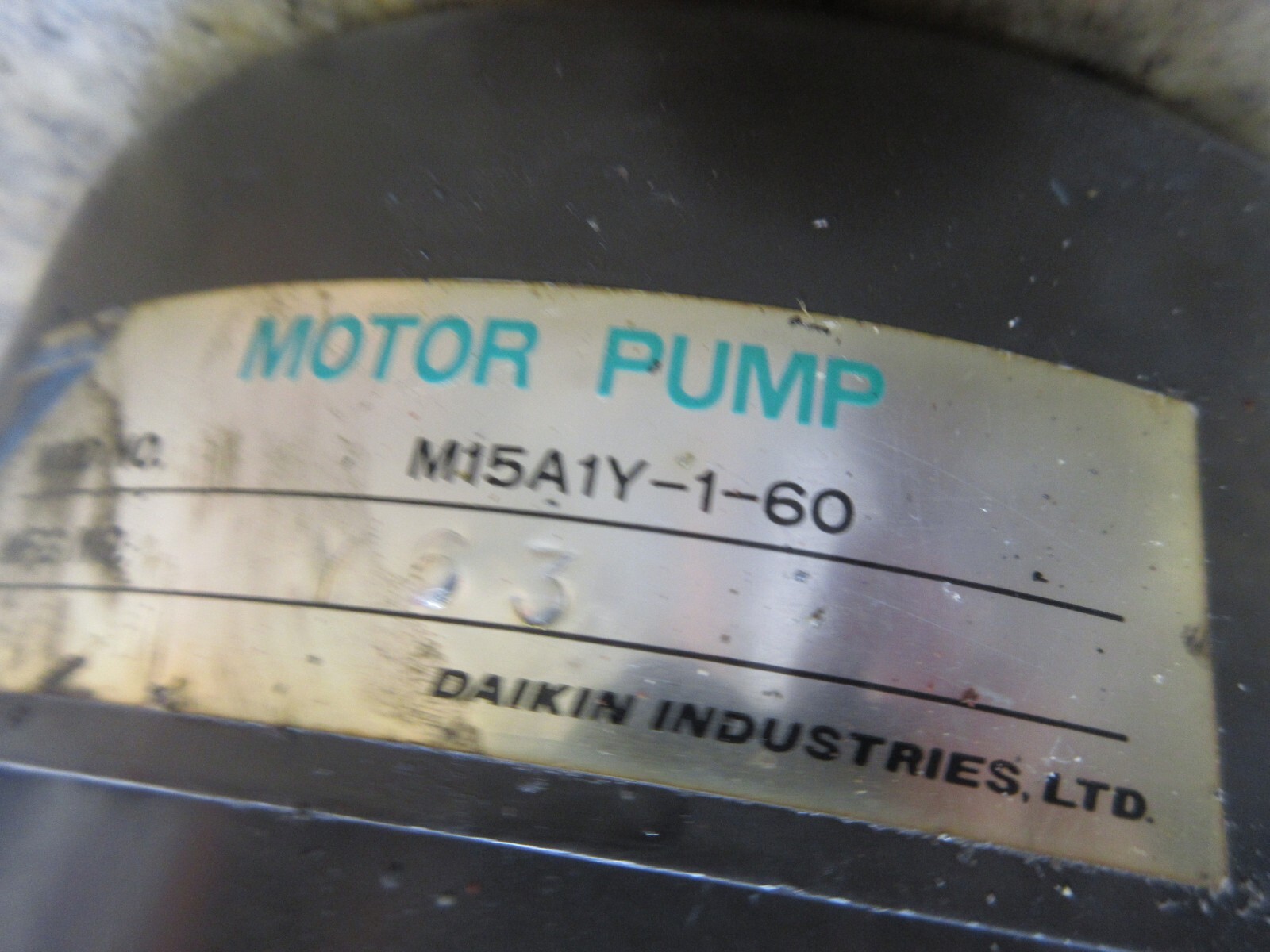 DAIKIN HYDRAULIC OIL PUMP M15A1Y-1-60 V15A1RY-95 PC-38861