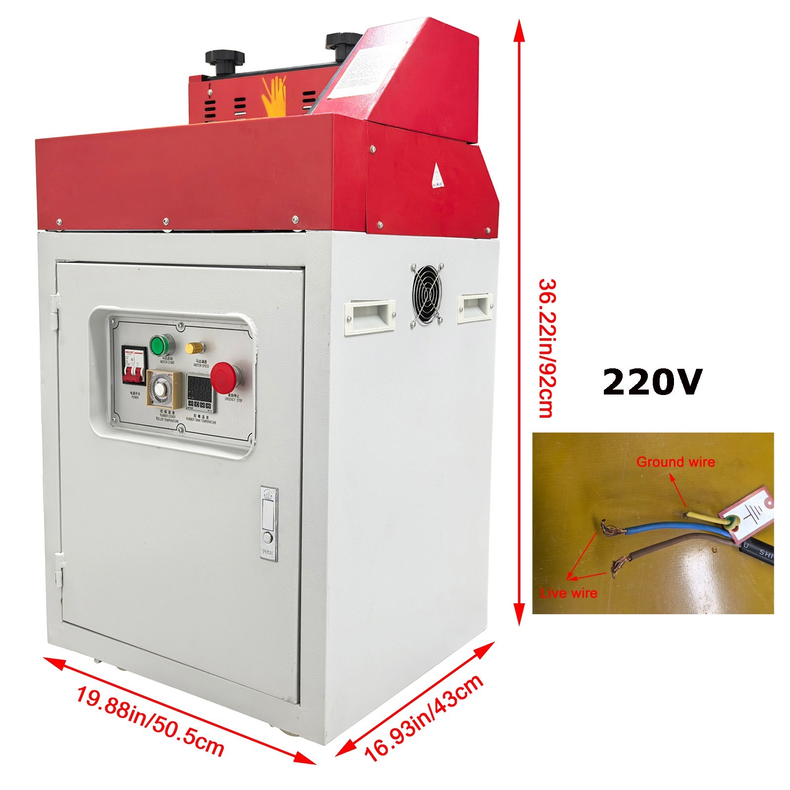 New 11.8 inch Hot Melt Adhesive Gluing Machine 220V without Plug