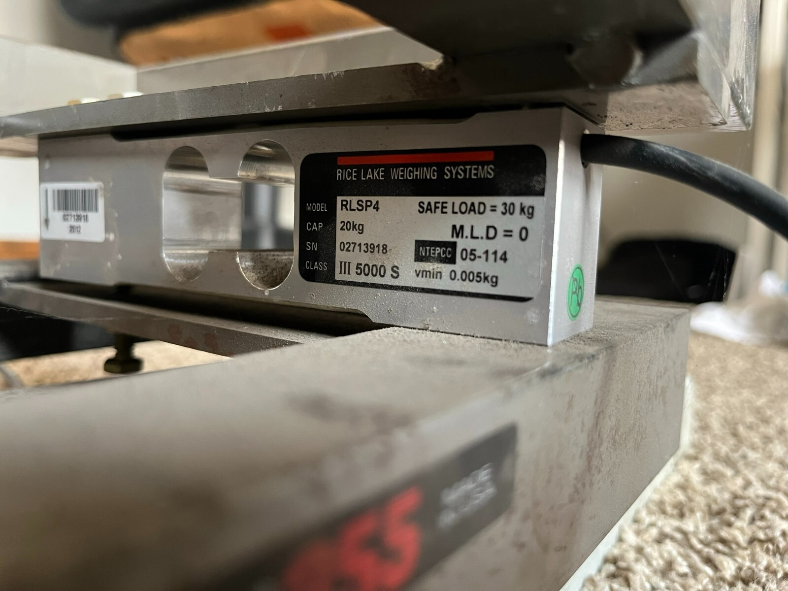 RICE LAKE RLSP4 20KG SINGLE POINT LOAD CELL CLASS III FREE SHIPPING