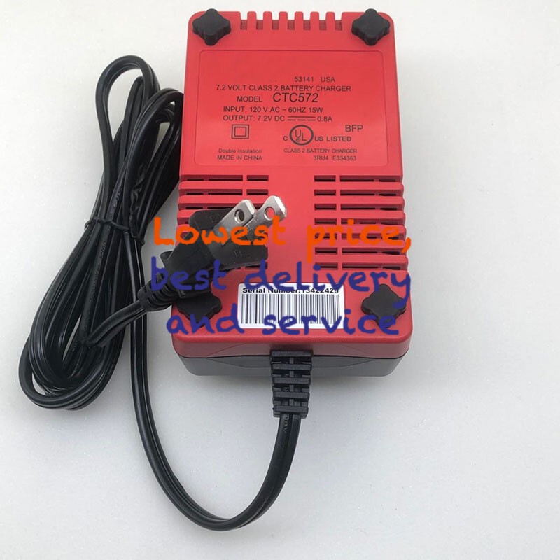 NEW SNAP-ON CTC596 CTC-596 Battery Charger Input AC 120V,Output 7.2v-9.6v
