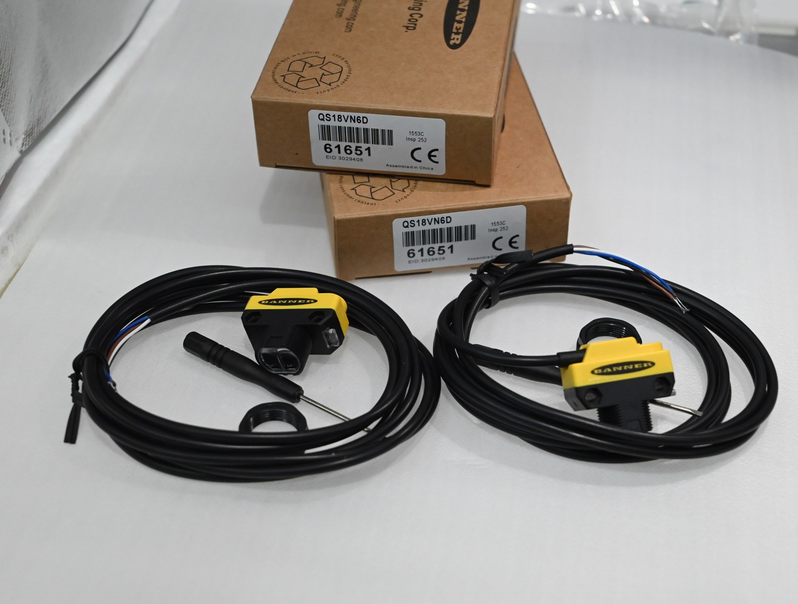 Banner QS18VN6D New Photoelectric Sensor Diffuse 10-30VDC NPN IP67 Free Shipping