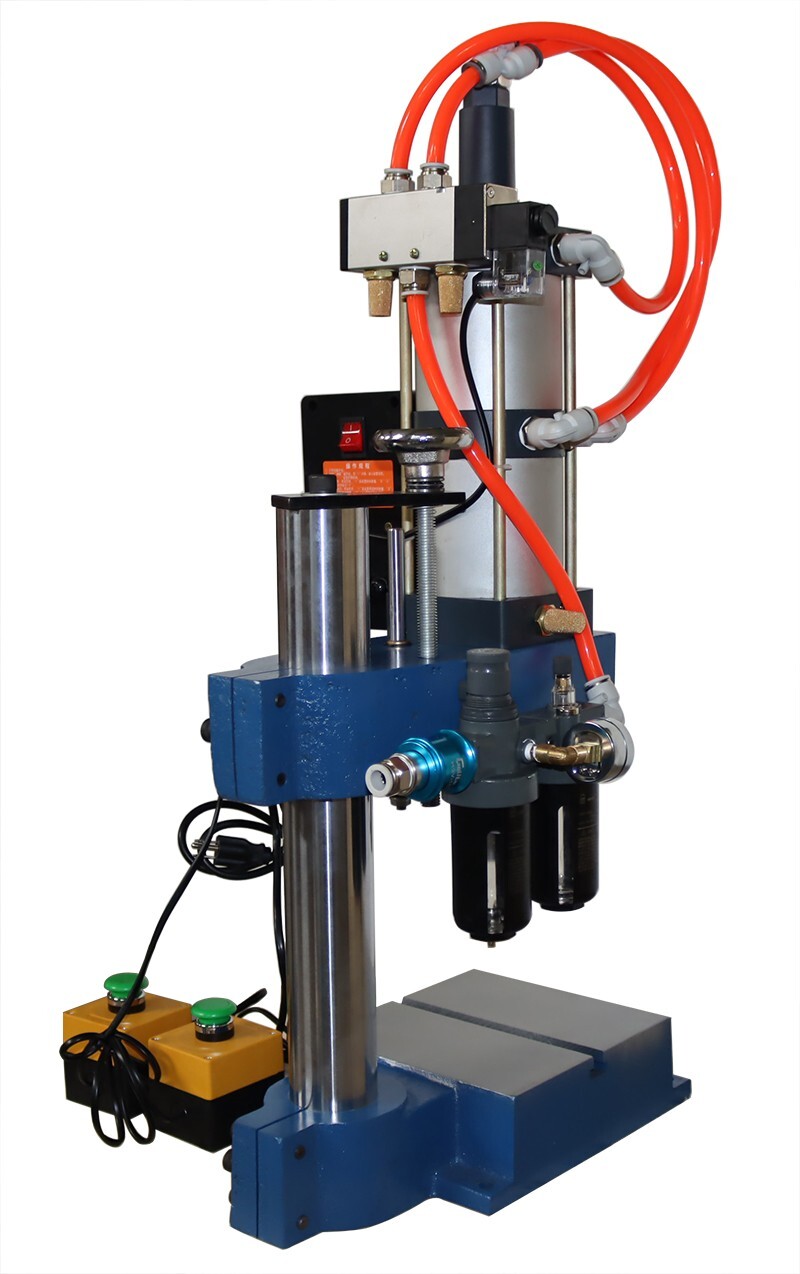 2205lbs 110V Pneumatic Punch Press Machine Foot Switch Double Button 3.9-1.9in