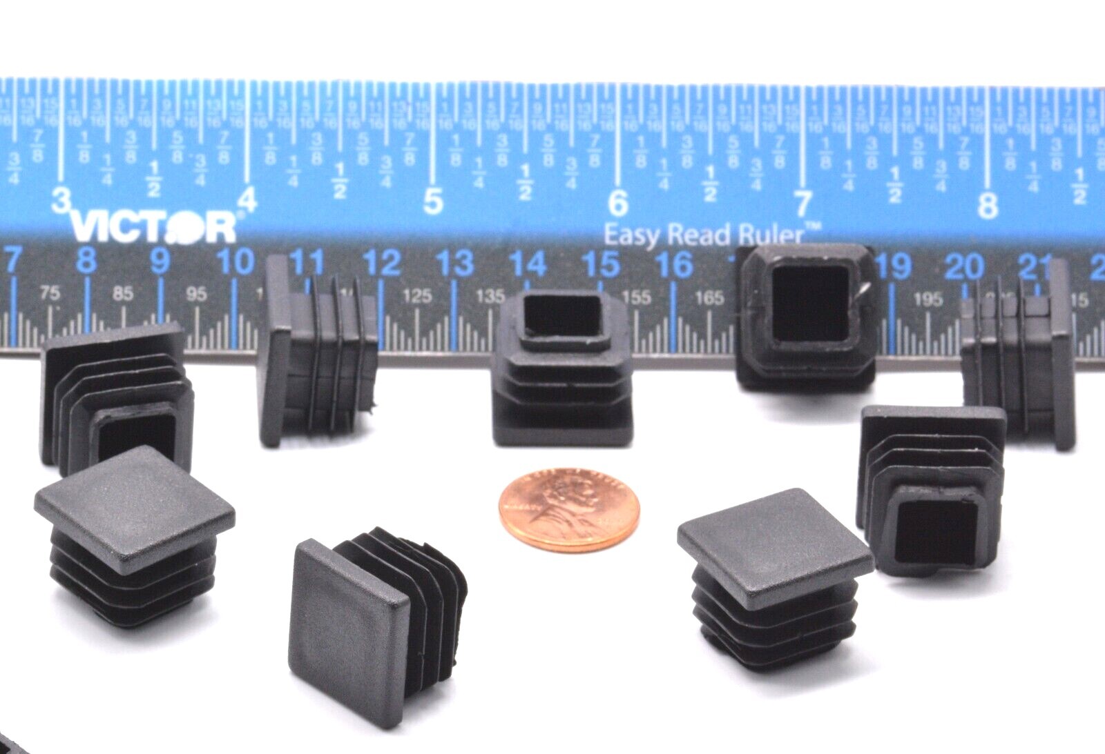 3/4″ Inch Square Tube End Plug 3/4″ Chair Glide Blanking Insert Plug Black