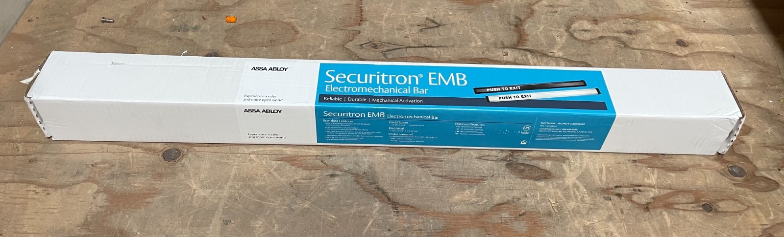 Securitron EMB Electromechanical Exit Bar – 36″ / 42″ / 48″