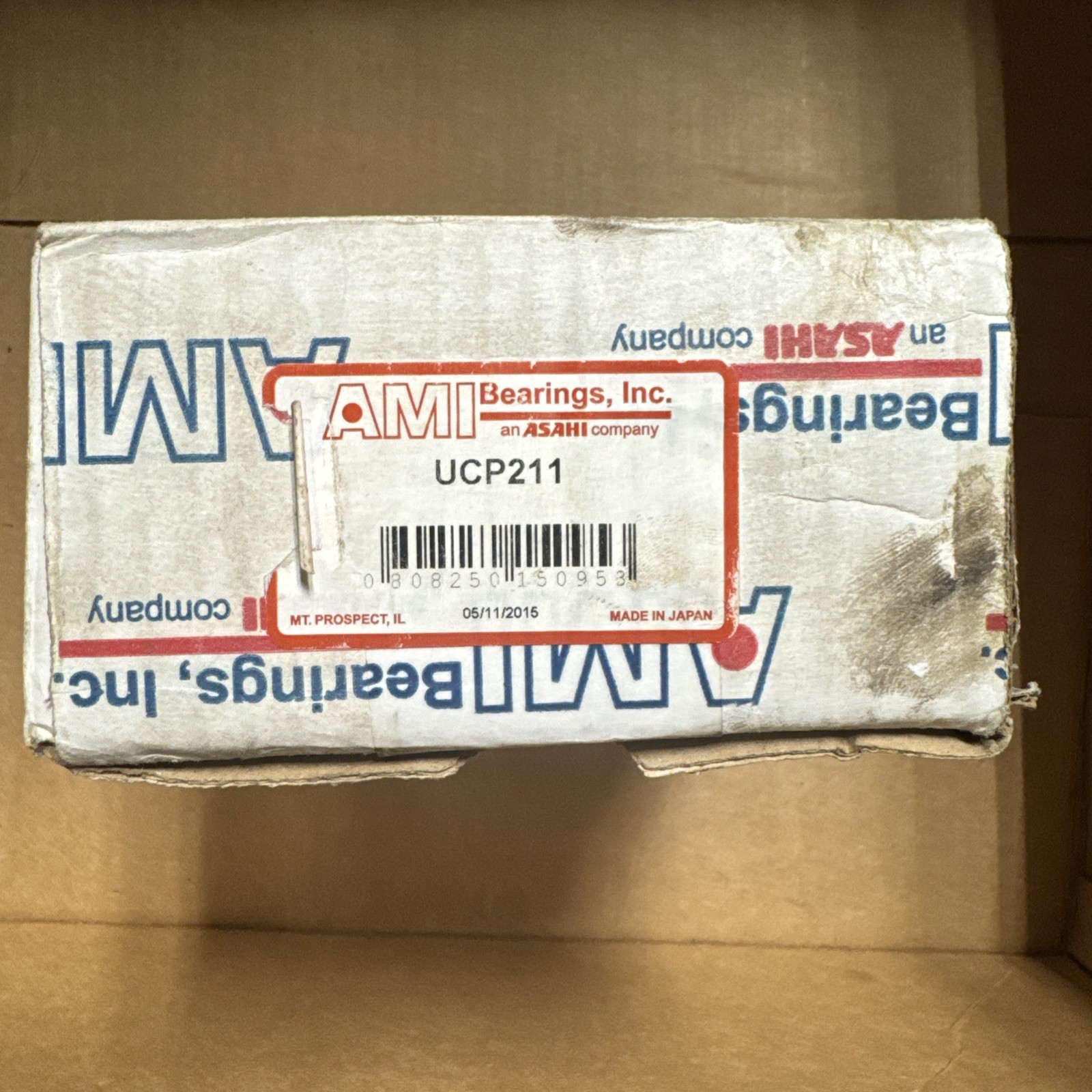 AMI / ASAHI P211 / UC211 / UPC211 Pillow Block Bearing New Open Box