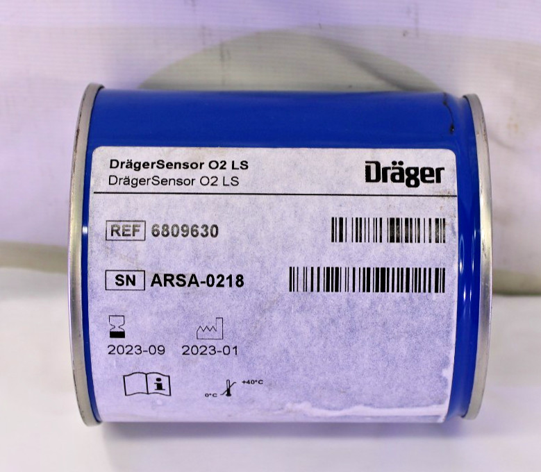 DRAGER Sensor O2 LS 6809630, Sealed Can