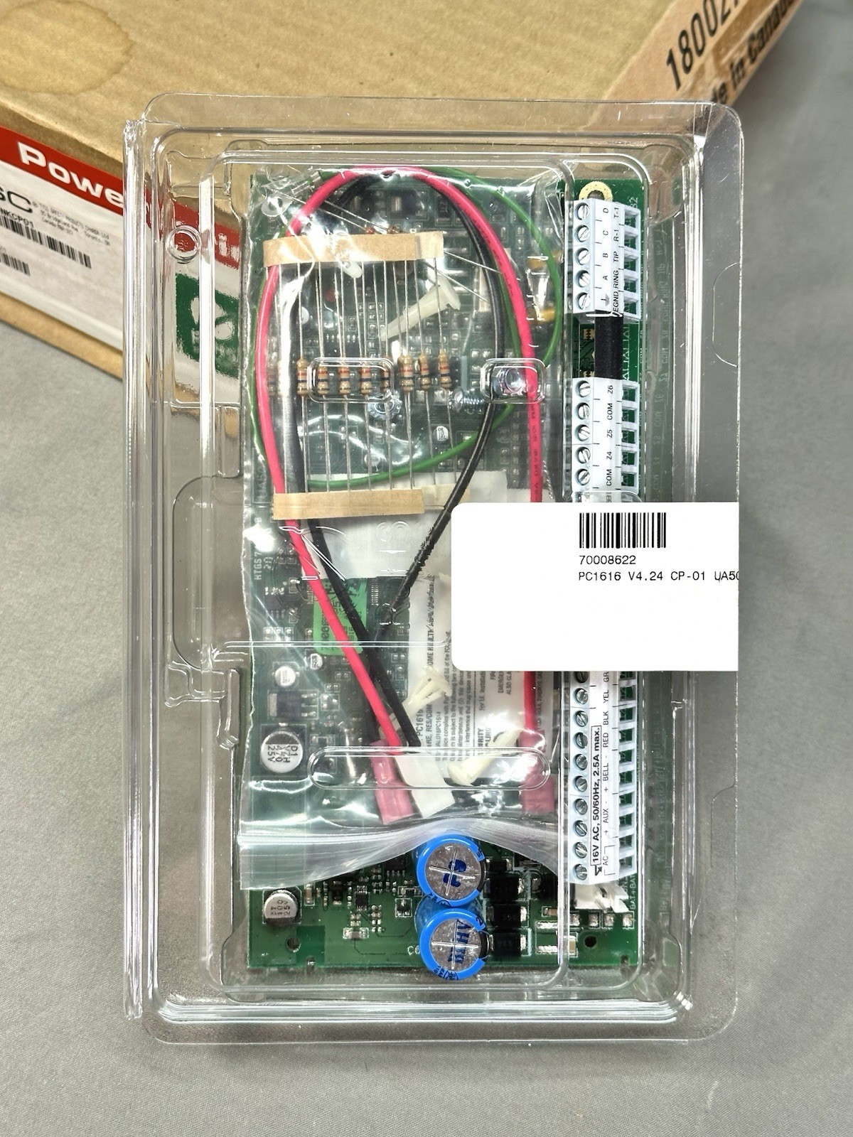 DSC PC1616 V4.24 CP-01 Alarm Control Board 6-16 Zones New Sealed Board w/Case
