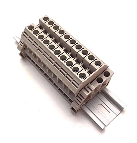Dinkle Assembly DK6N 10 Gang Box Connector DIN Rail Terminal Blocks 8-20 AWG …
