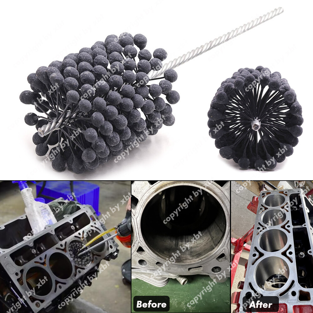 Bore 3-3/4″ 95MM Engine Cylinder Flexible Hone Brush Ball 240 grit Deburring