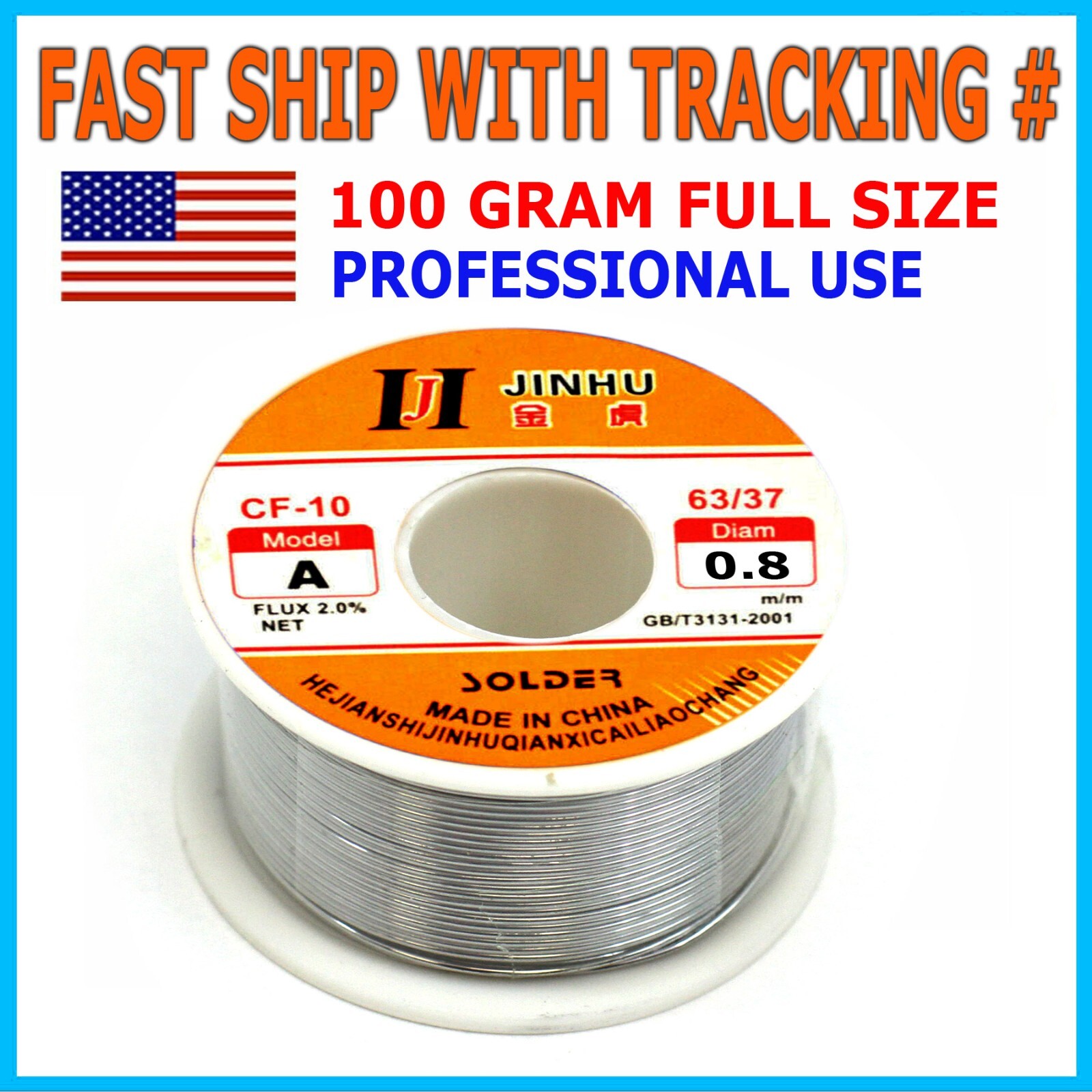 63/37 Tin Rosin Core Solder Wire For Electrical Soldering Sn60 Flux 0.8mm 100g