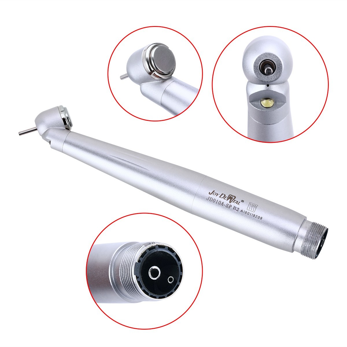 AZDENT Dental 45 Degree E-generator LED High Speed Handpiece 2Hole/4Hole