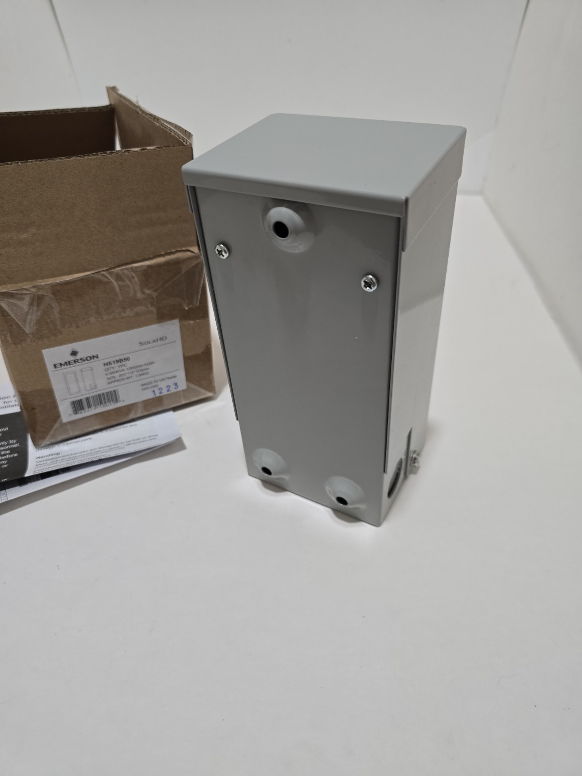 EGS SOLA HEVI-DUTY BUCK BOOST TRANSFORMER HS19B50 0.050KVA 120/240-12/24 V